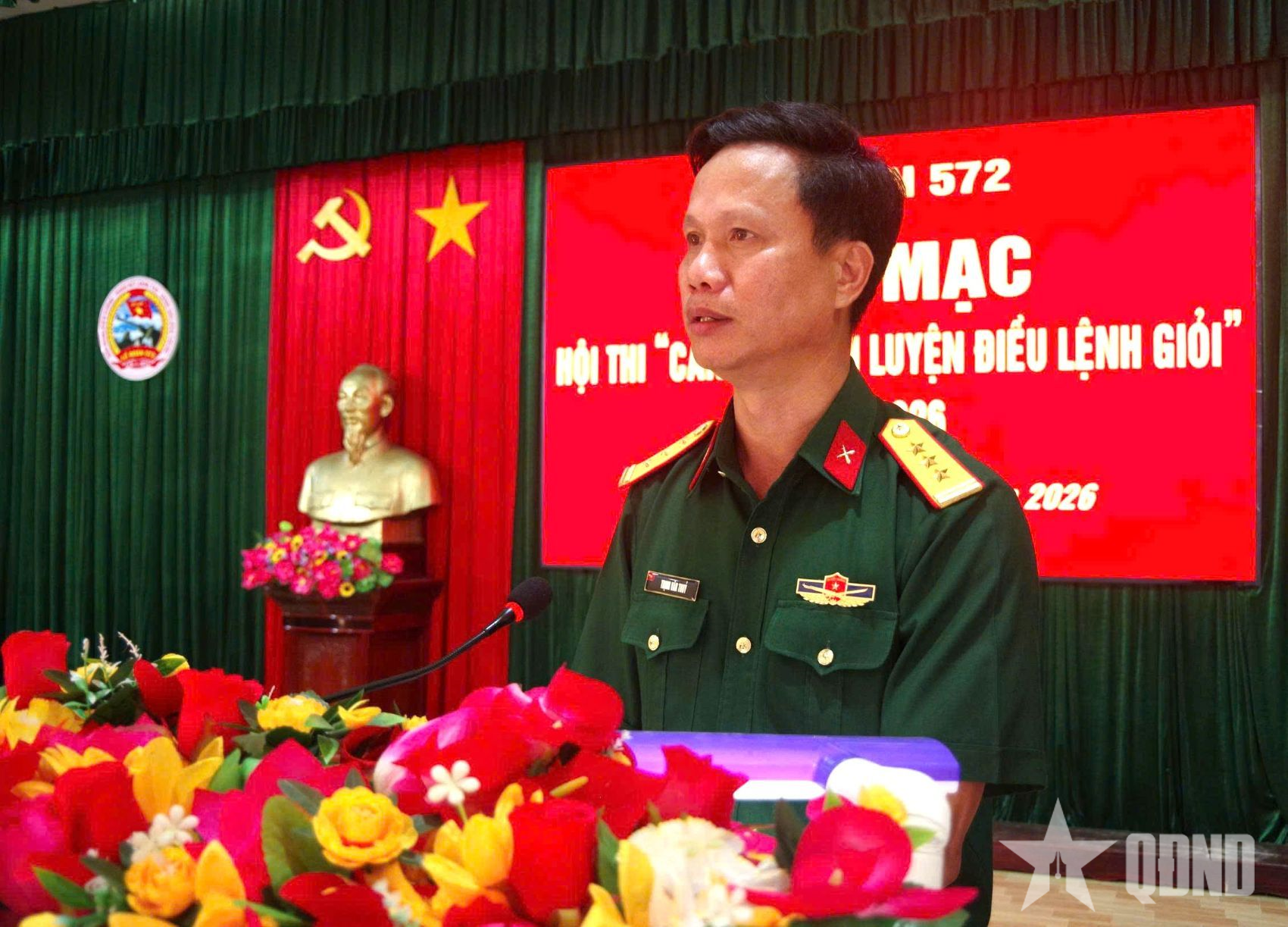 Lữ đoàn 572 (Quân khu 5): Hội thi “cán bộ huấn luyện điều lệnh giỏi” 

